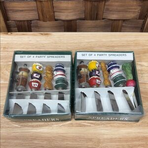 Vintage Colorful Party Spreaders Set 8 Total